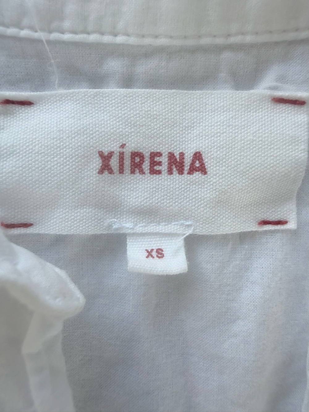 XIRENA Channing Shirt White Cotton Button Down XS - Picture 2 of 8